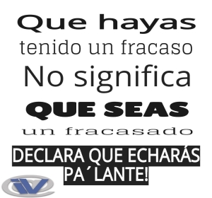 Que hayas tenido un fracaso no significa que seas un fracasado Que hayas tenido un fracaso no significa que seas un fracasado